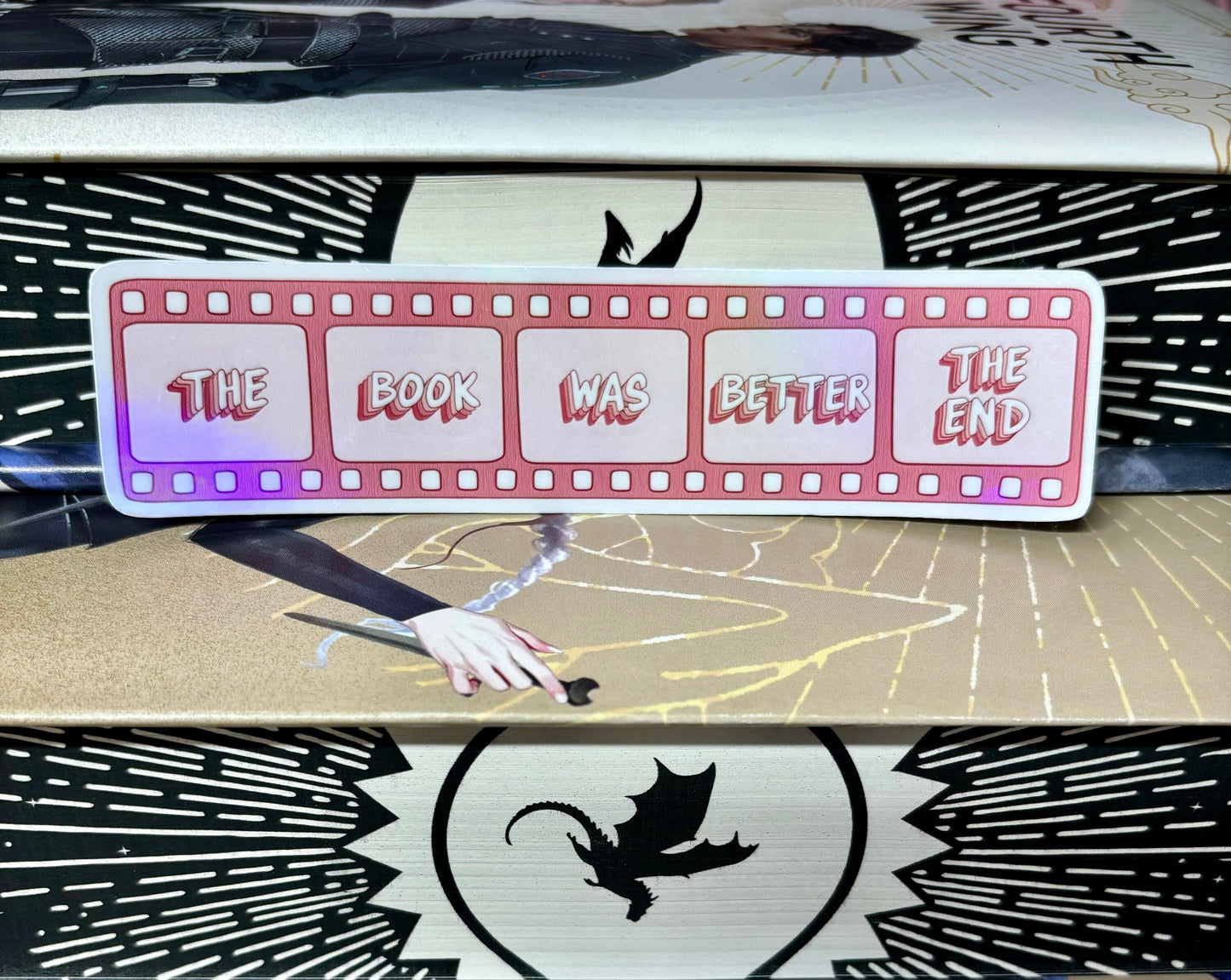 The Book Was Better Film Style Sticker