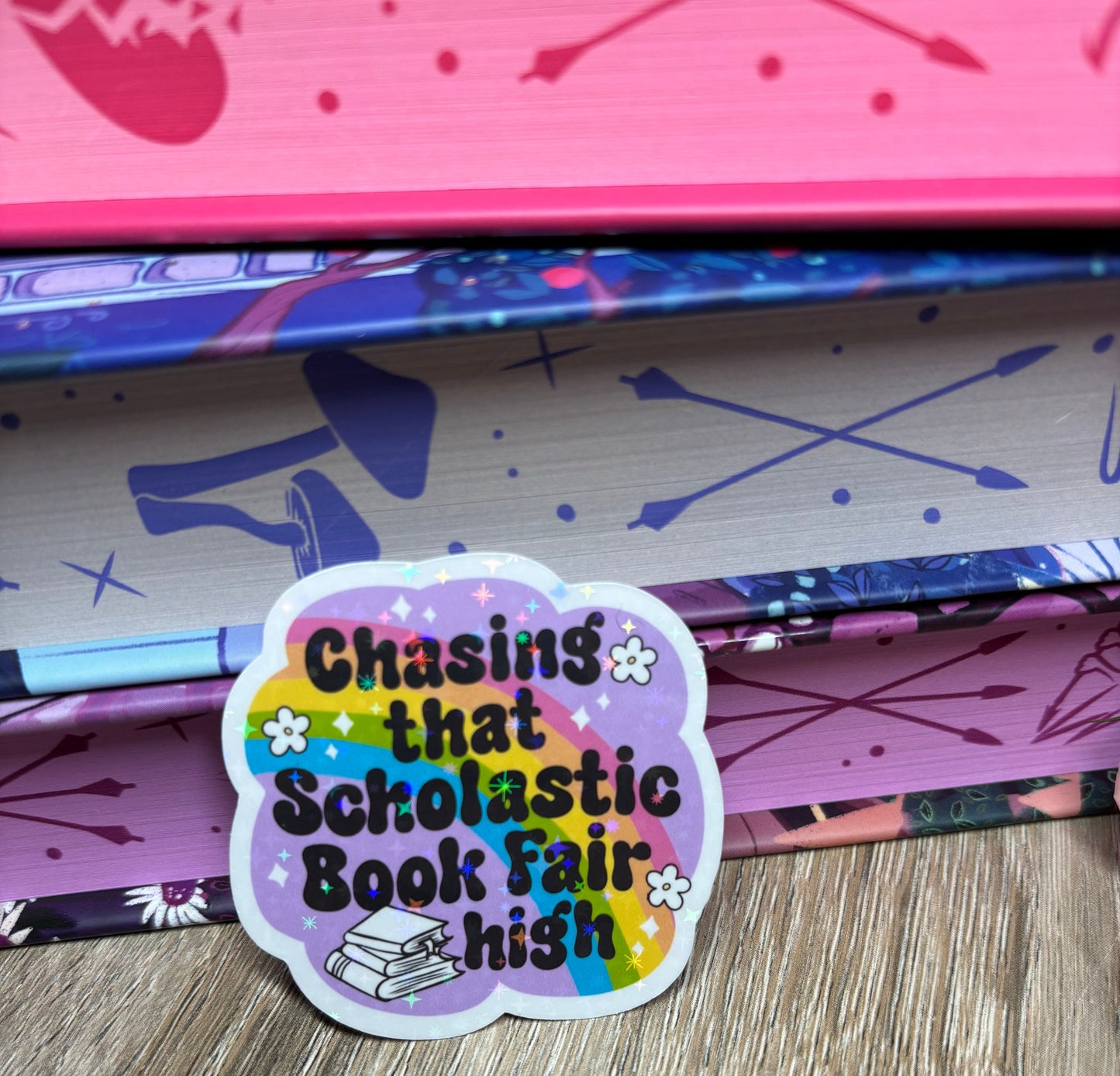 Chasing That Scholastic Book Fair High Sticker