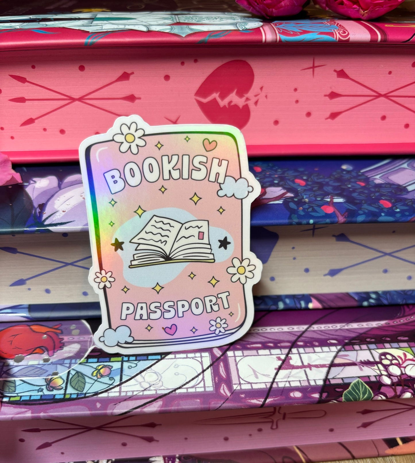 Bookish Passport Sticker