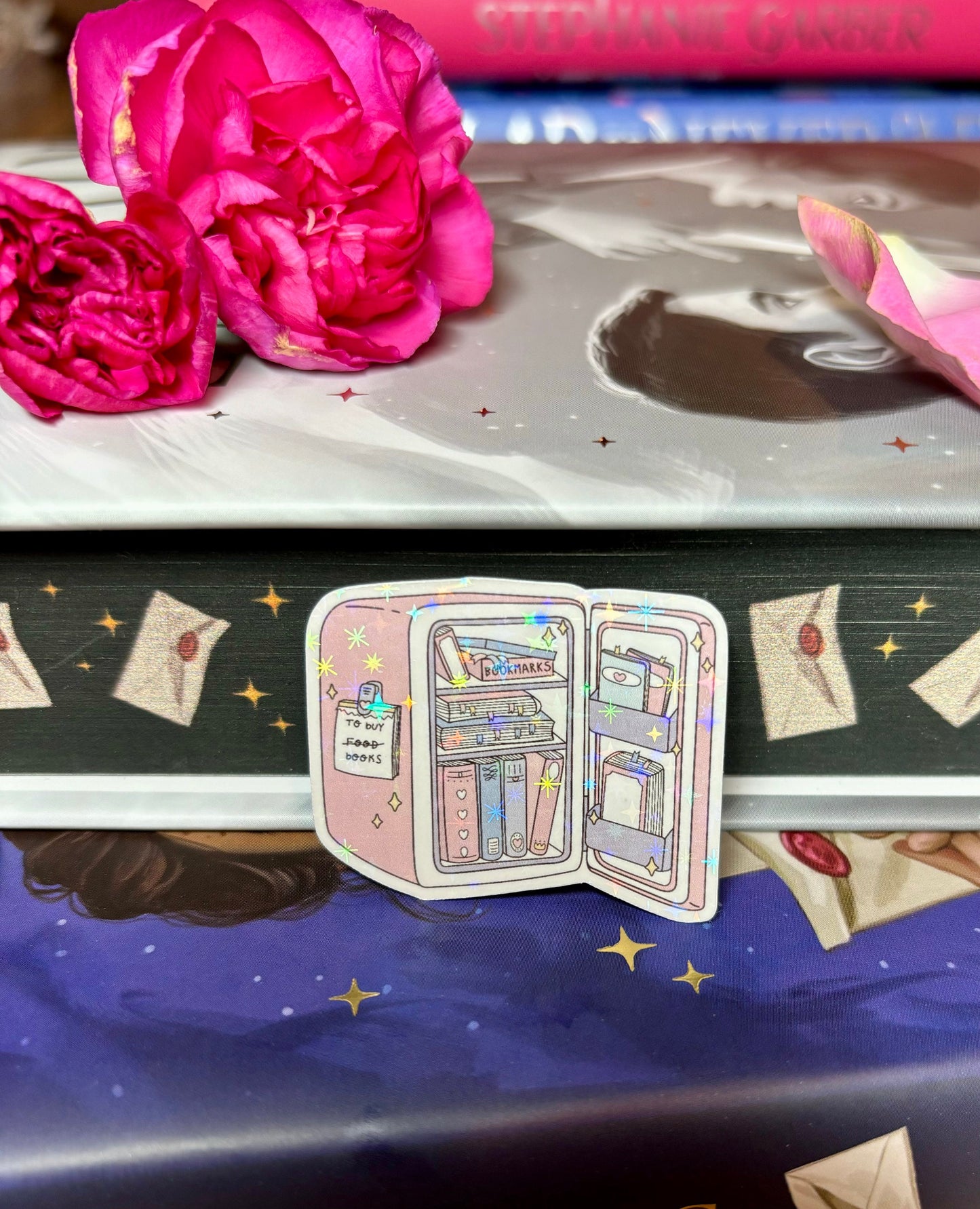 Mini Cute Bookish Fridge Sticker