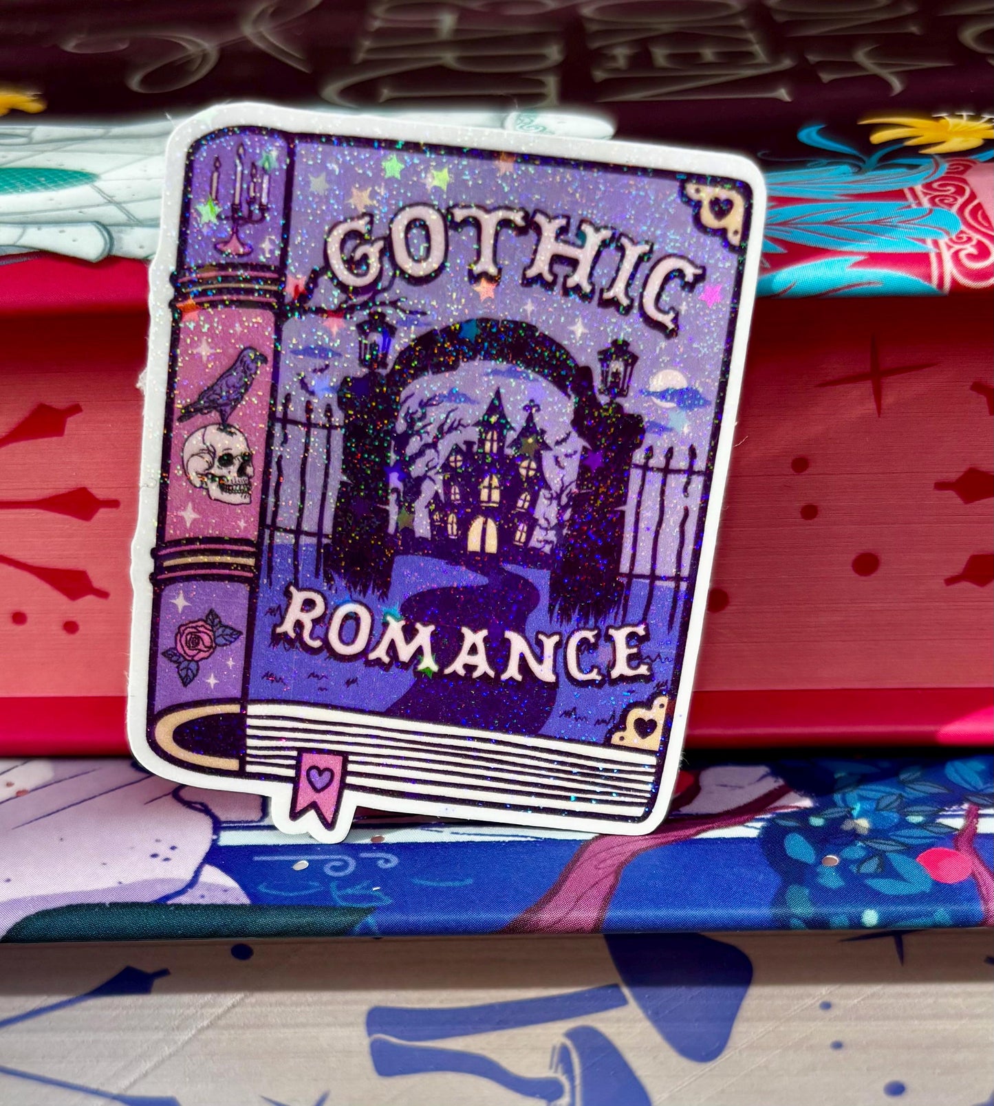 Mini Gothic Romance Book Sticker