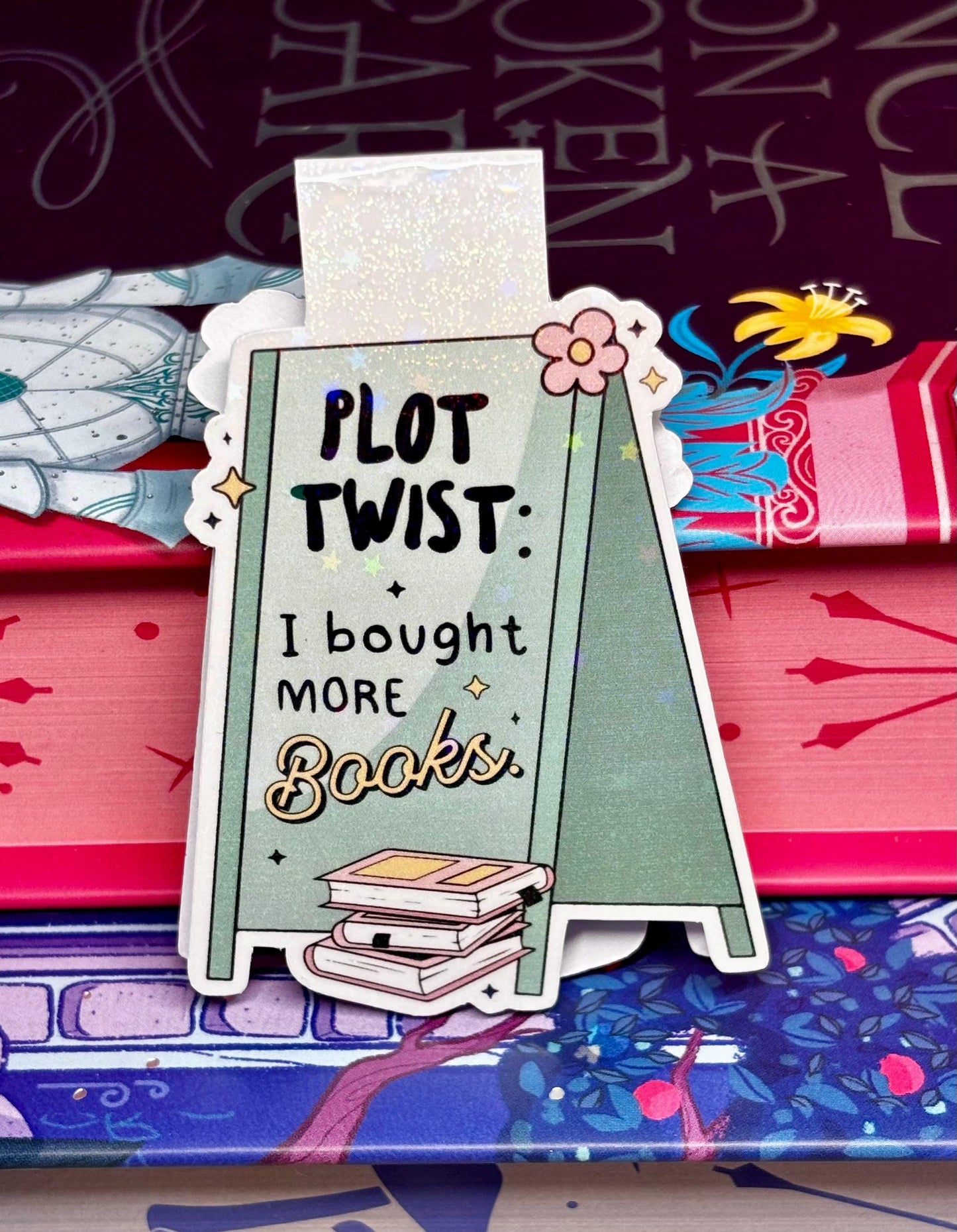 Plot Twist I Brought More Books Magnetic Bookmark