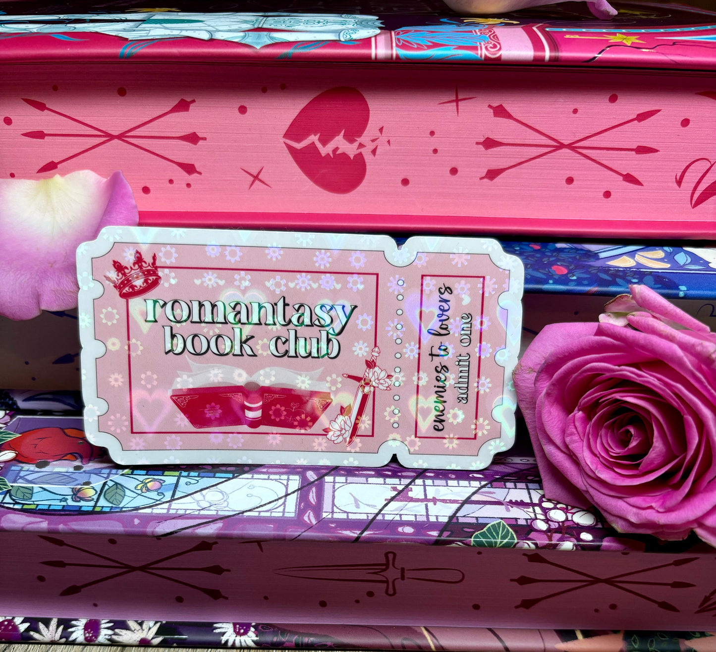 Romantasy Book Club Ticket Sticker