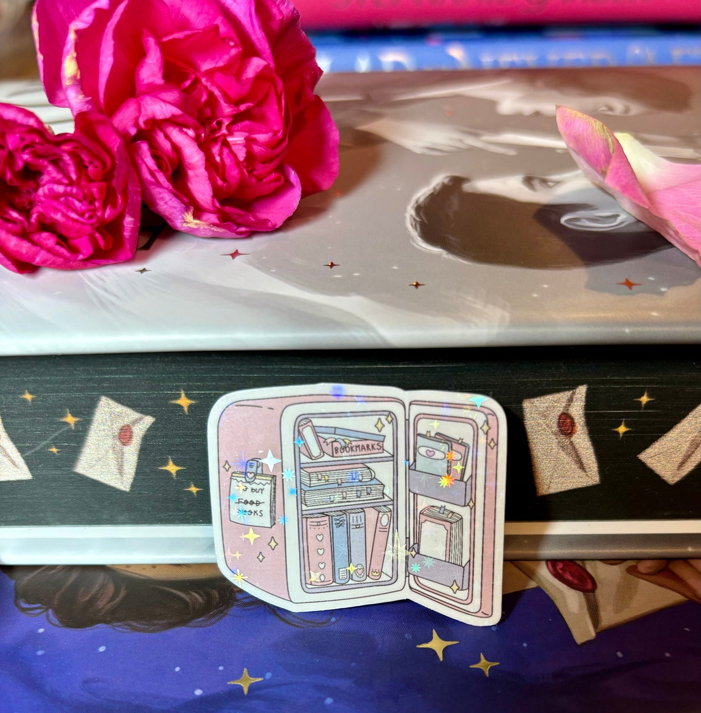 Mini Cute Bookish Fridge Sticker