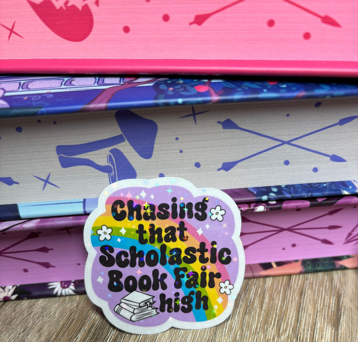 Chasing That Scholastic Book Fair High Sticker