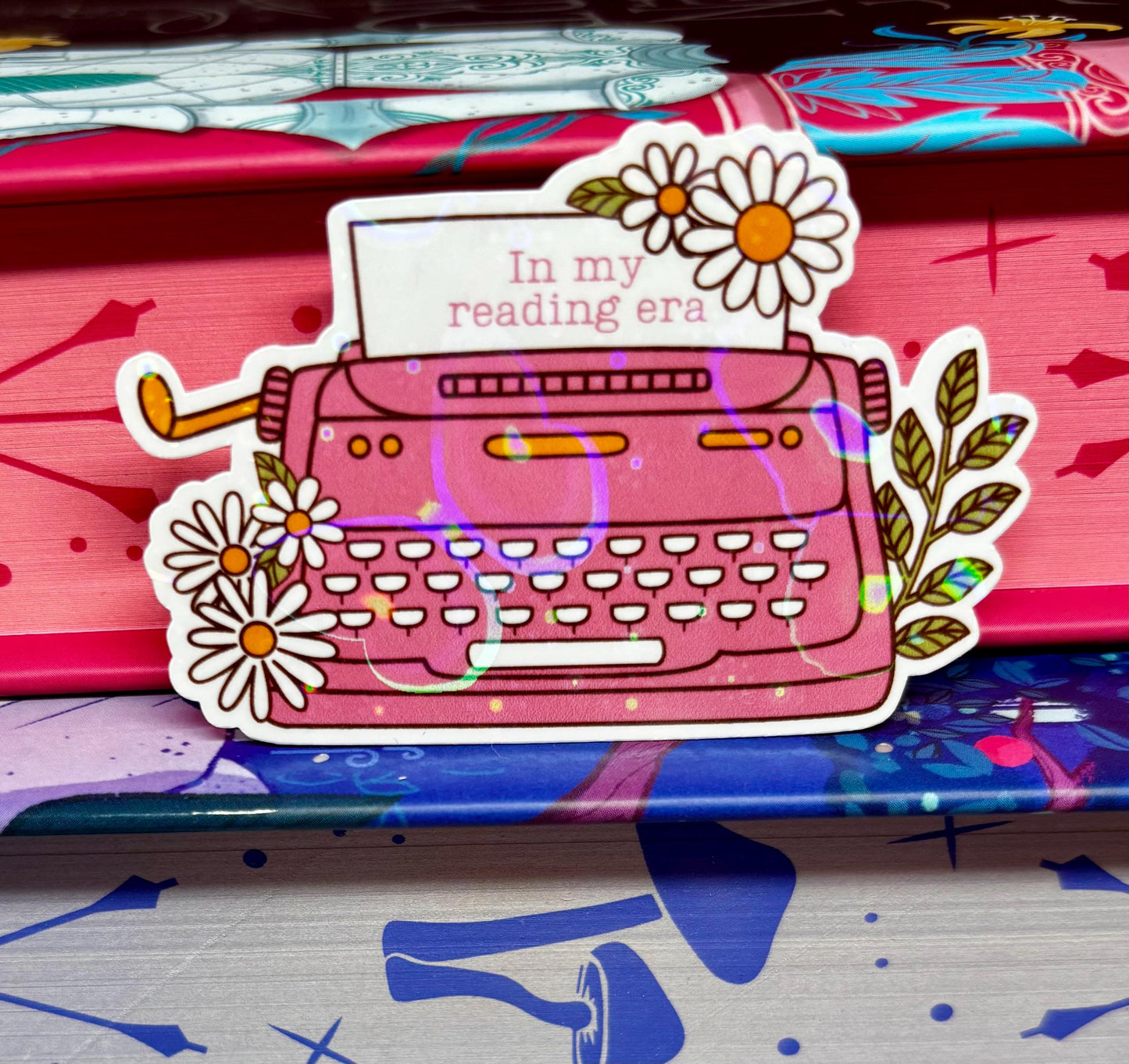 Mini In My Reading Era Typewriter Sticker