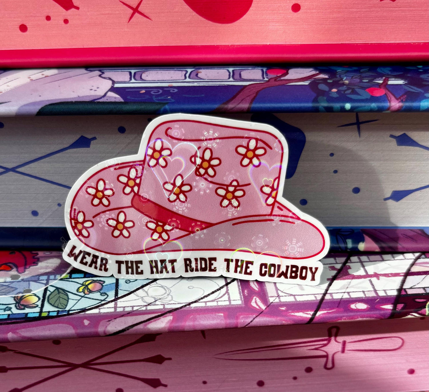 Mini Wear The Hat Ride The Cowboy Sticker