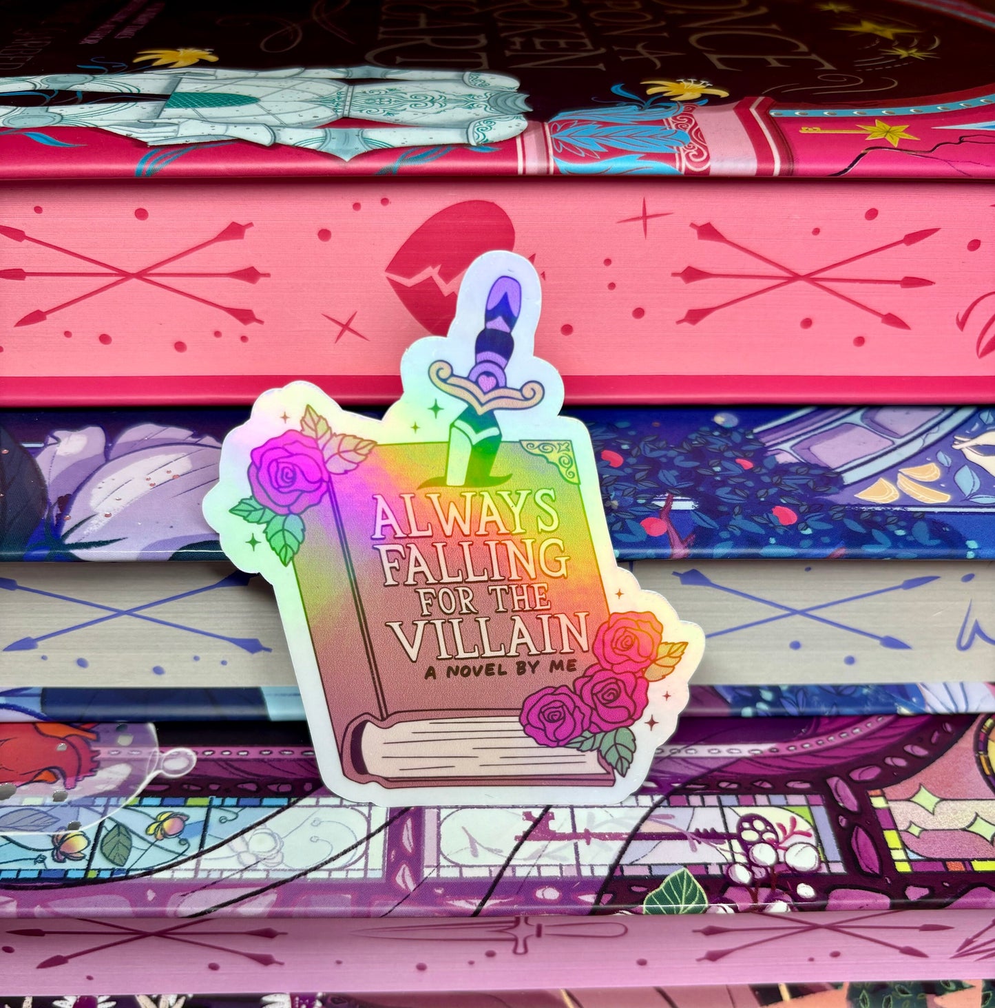 Always Falling For The Villain Sticker