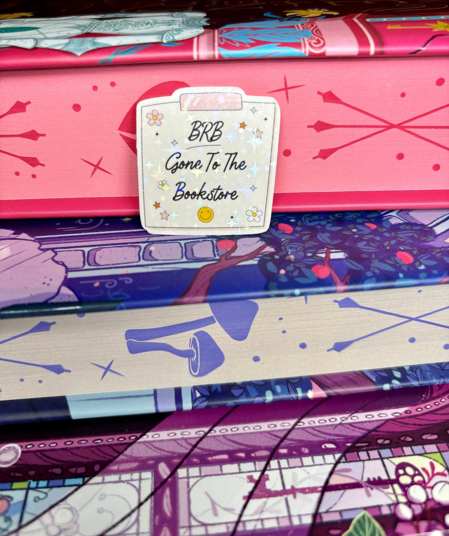 Mini BRB Gone To The Bookstore Memo Note Style Sticker