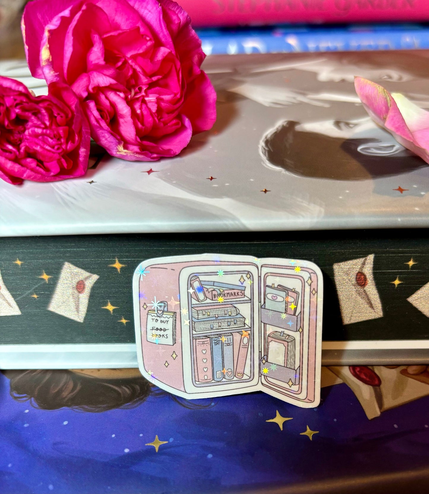 Mini Cute Bookish Fridge Sticker