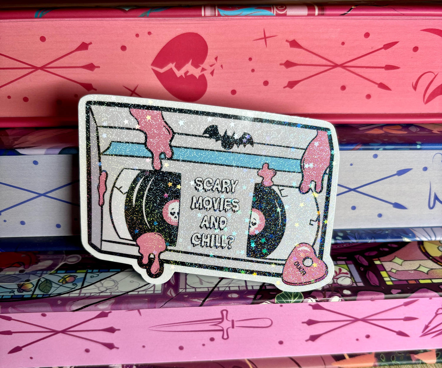 Scary Movies And Chill? Sticker