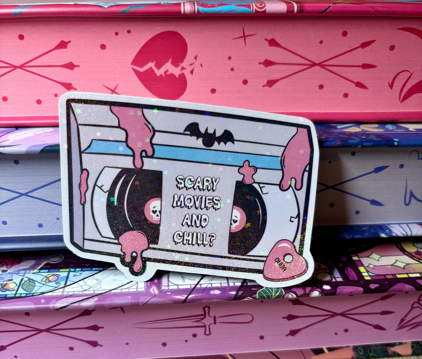 Scary Movies And Chill? Sticker