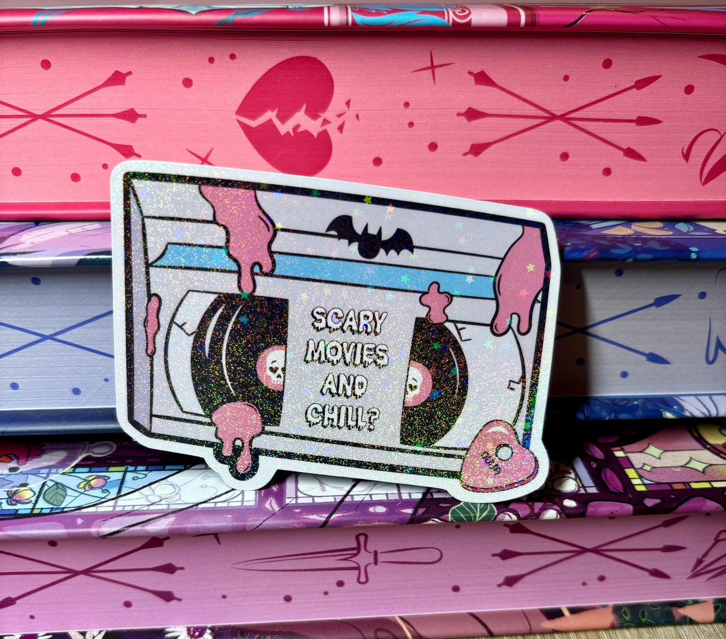 Scary Movies And Chill? Sticker