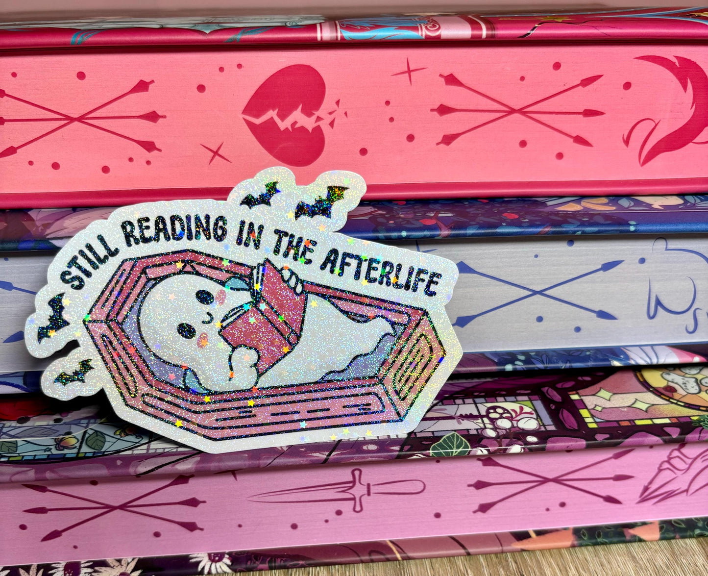 Still Reading In The Afterlife Sticker
