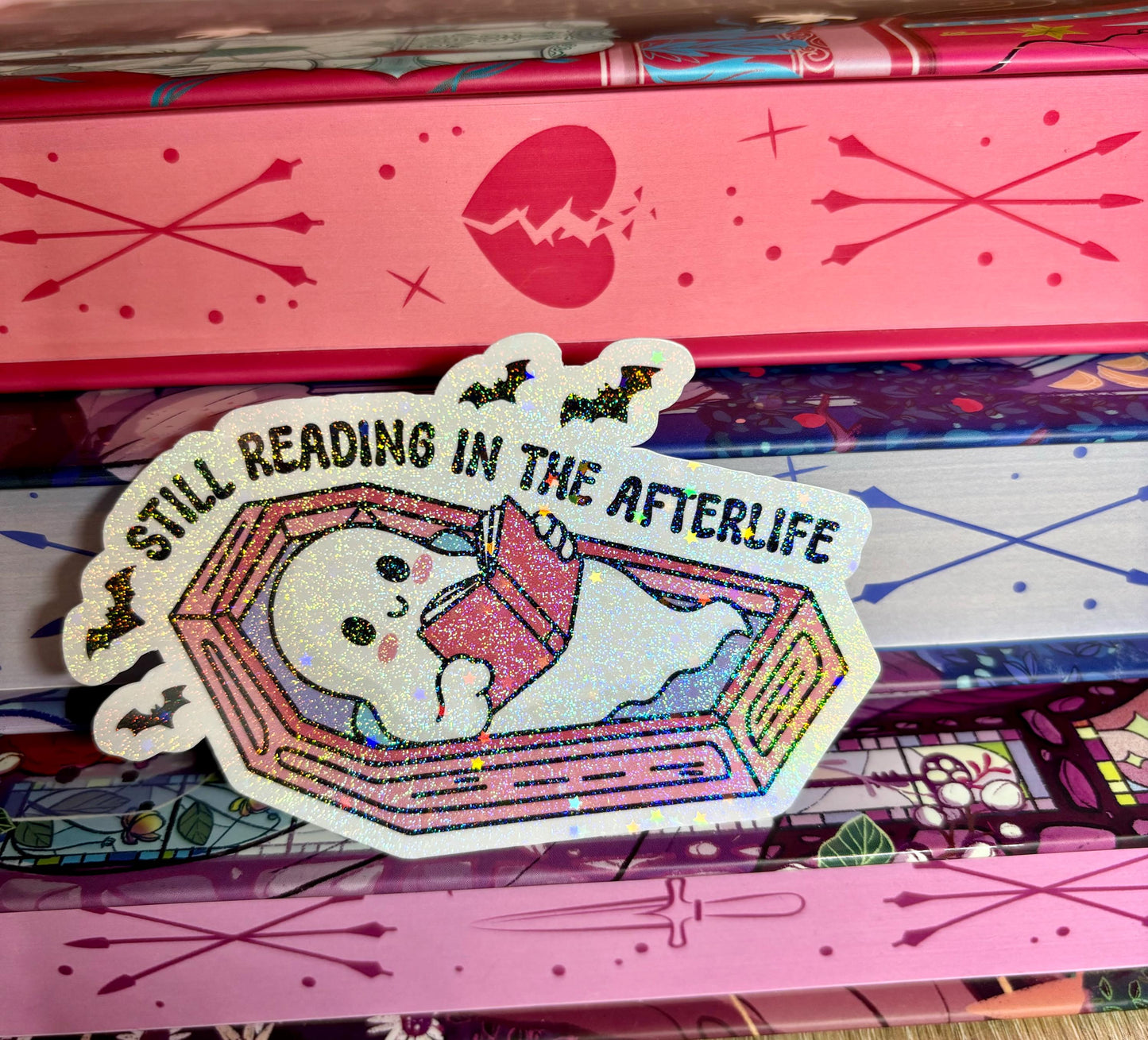 Still Reading In The Afterlife Sticker