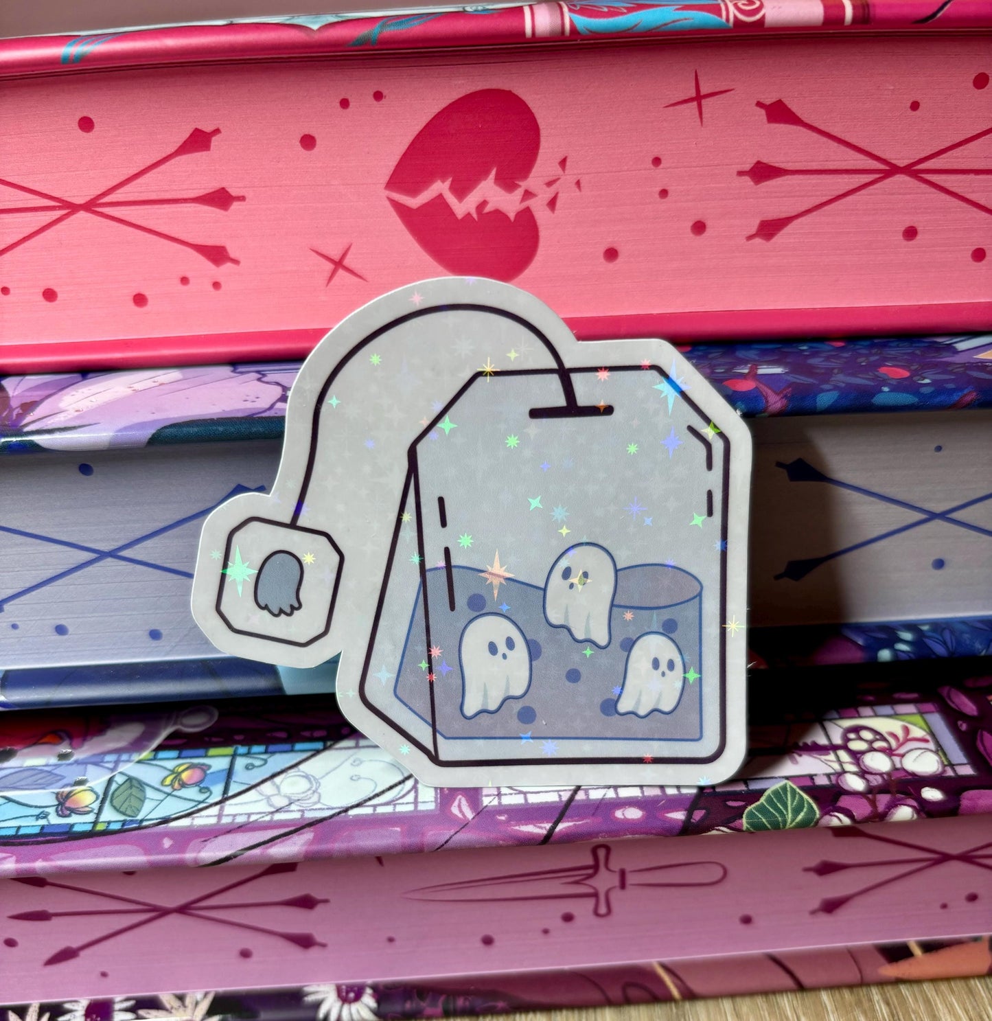 Cute Ghostea Teabag Sticker