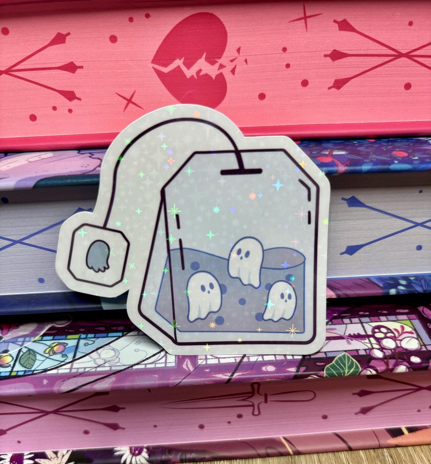 Cute Ghostea Teabag Sticker