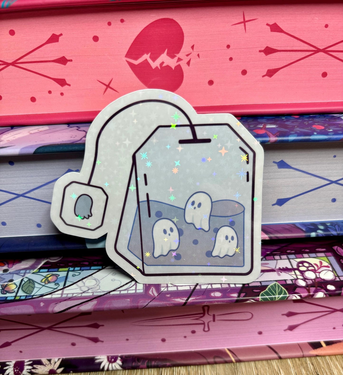 Cute Ghostea Teabag Sticker