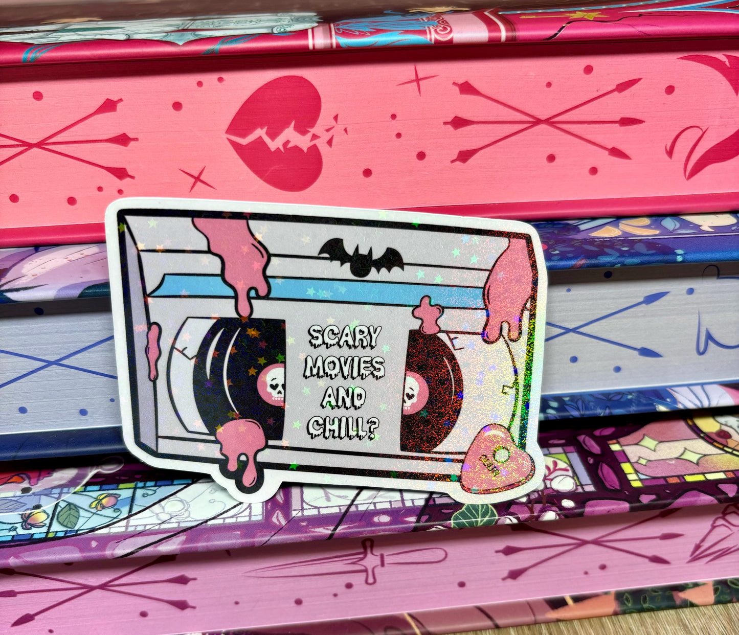Scary Movies And Chill? Sticker