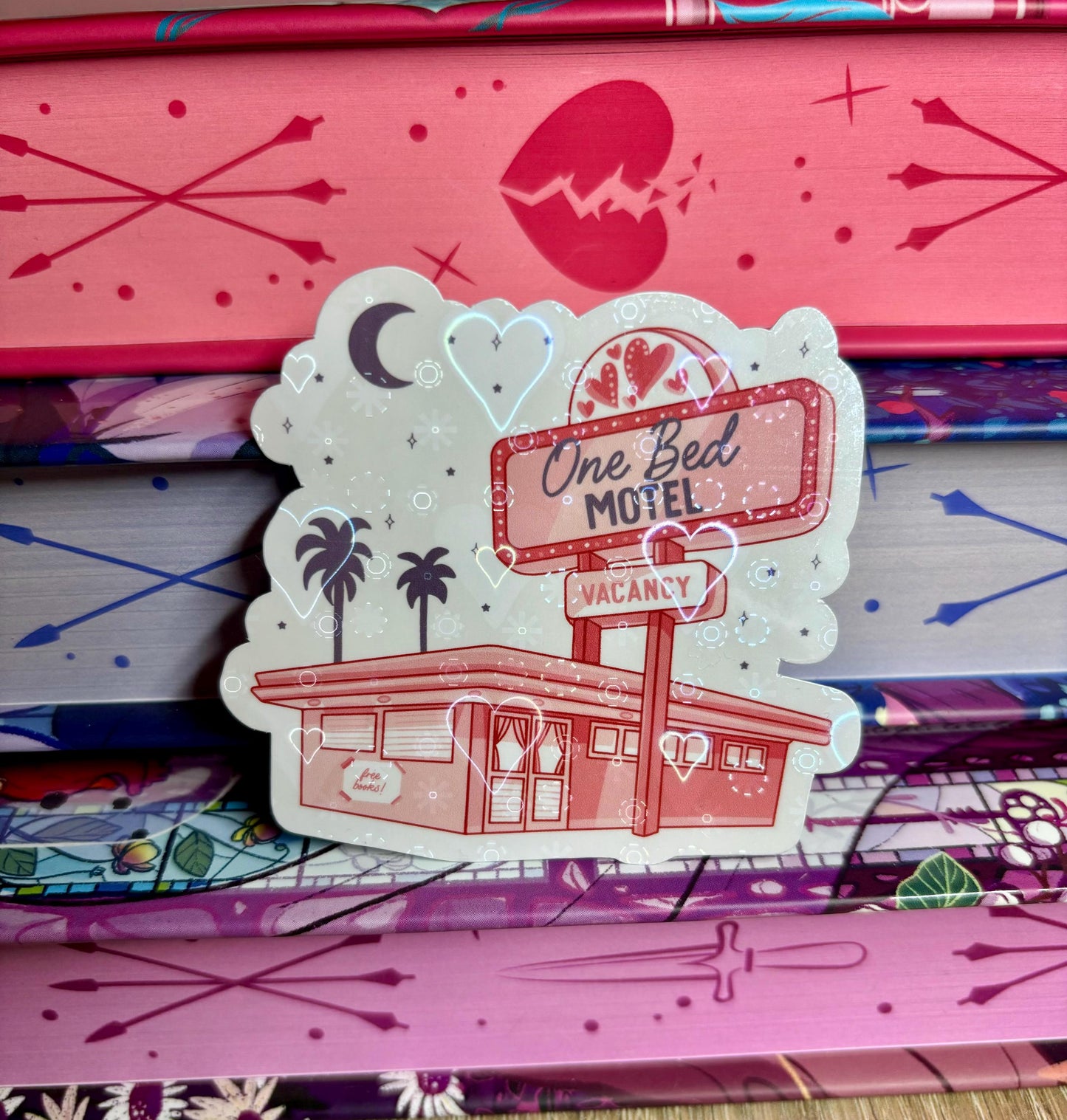 One Bed Motel Vacancy Sticker