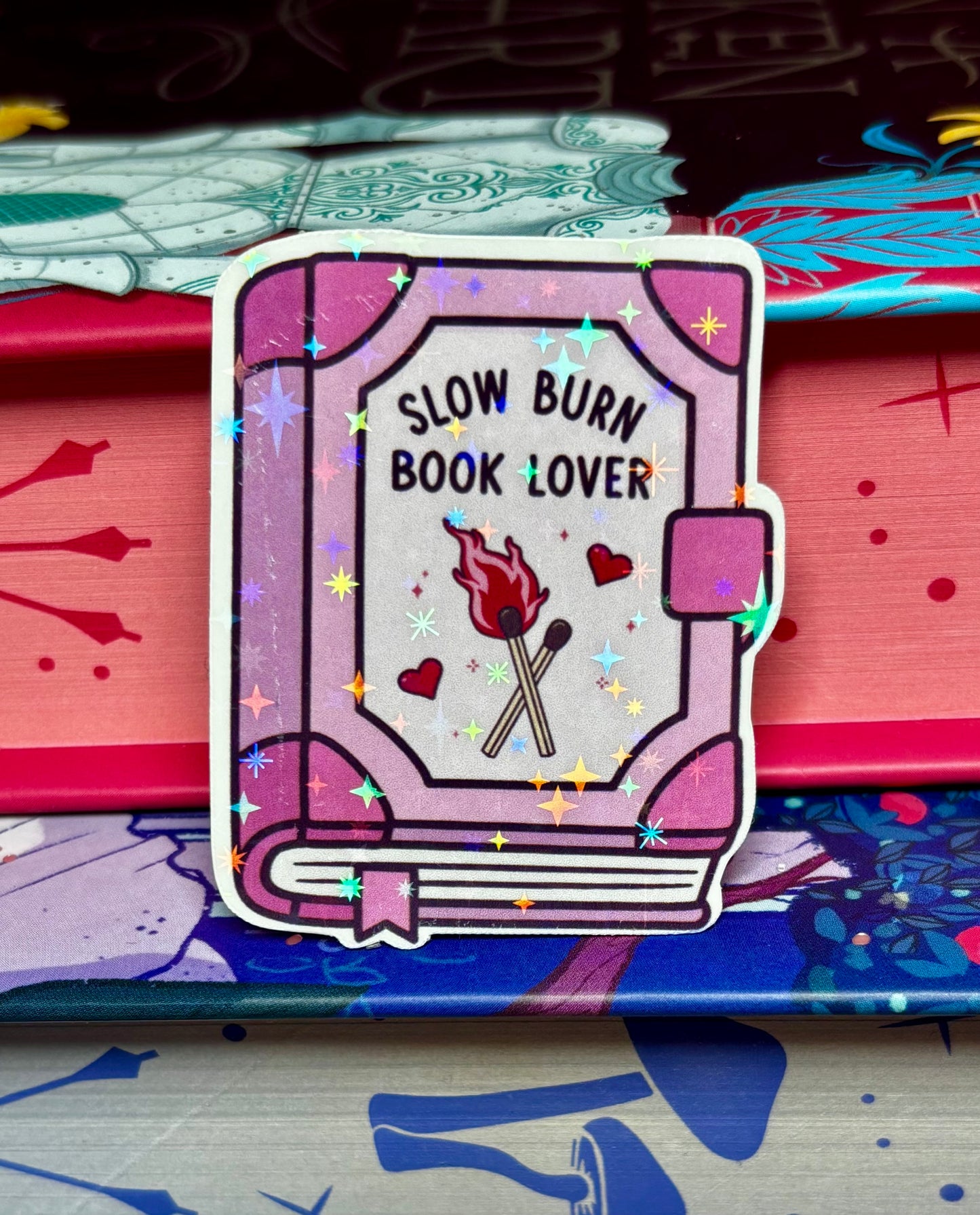Mini Slow Burn Book Lover Sticker