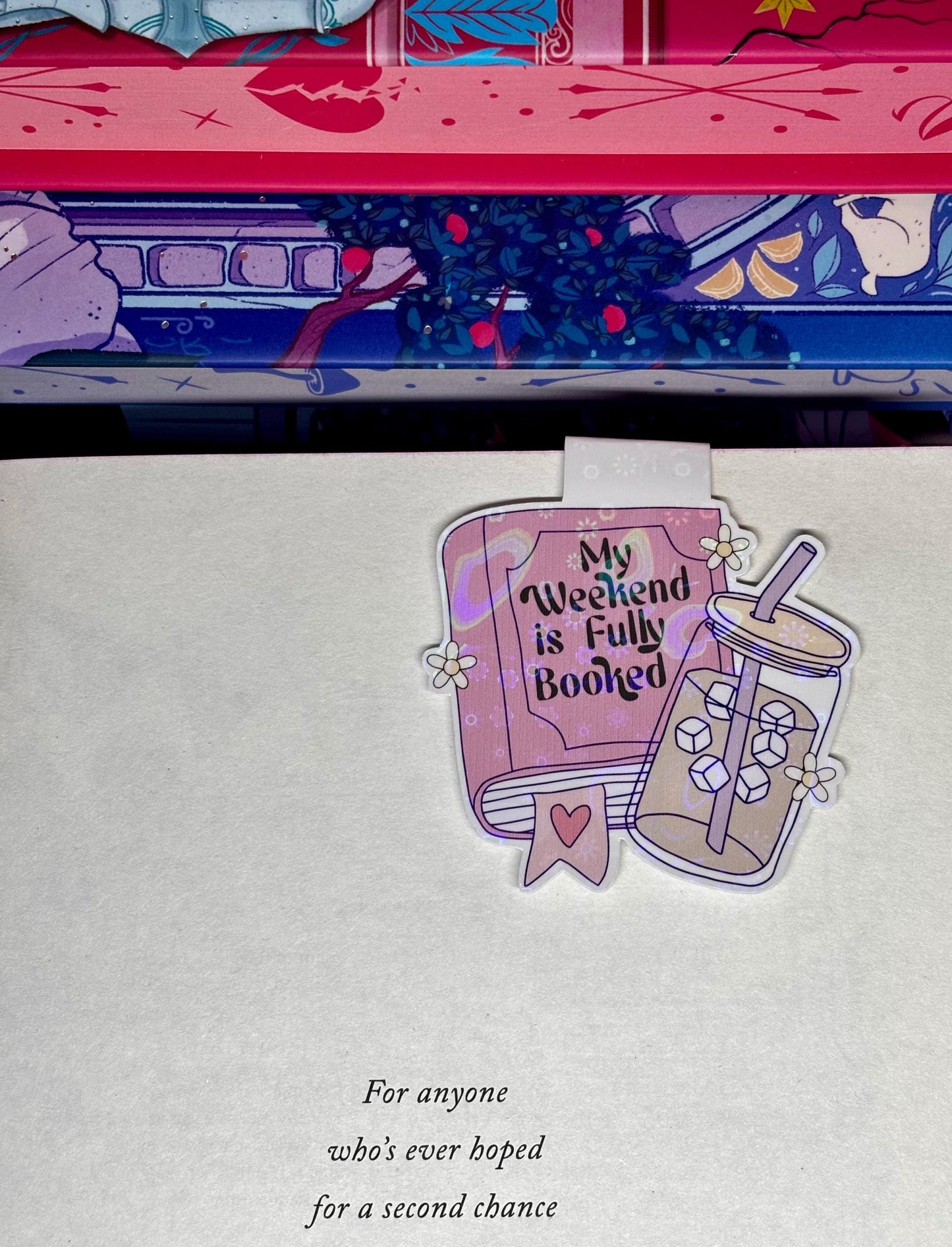 My Weekend Is Fully Booked Magnetic Bookmark