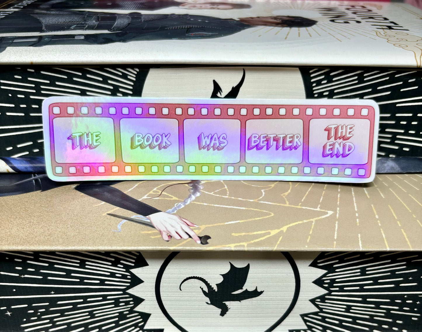 The Book Was Better Film Style Sticker