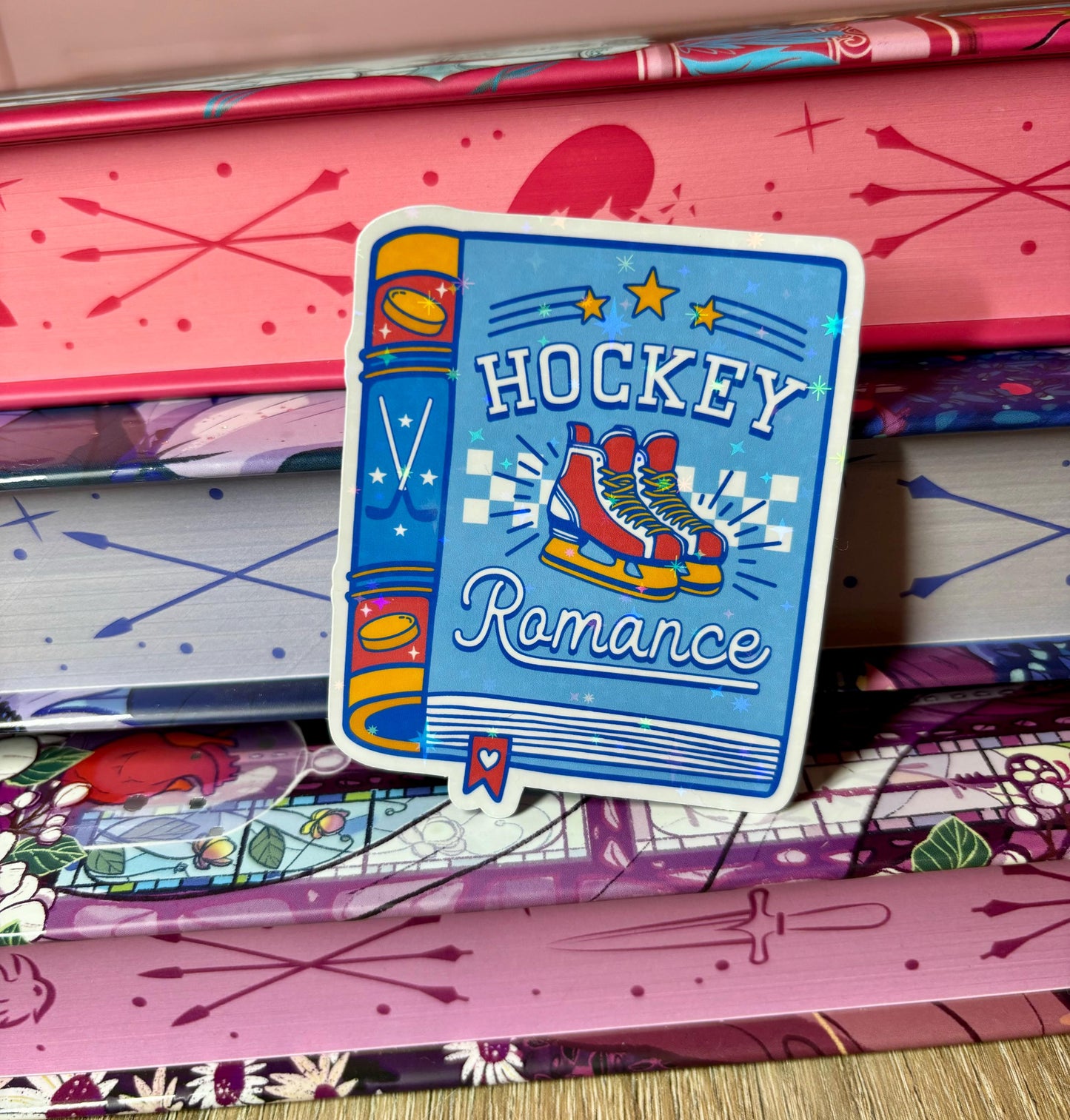 Hockey Romance Book Sticker