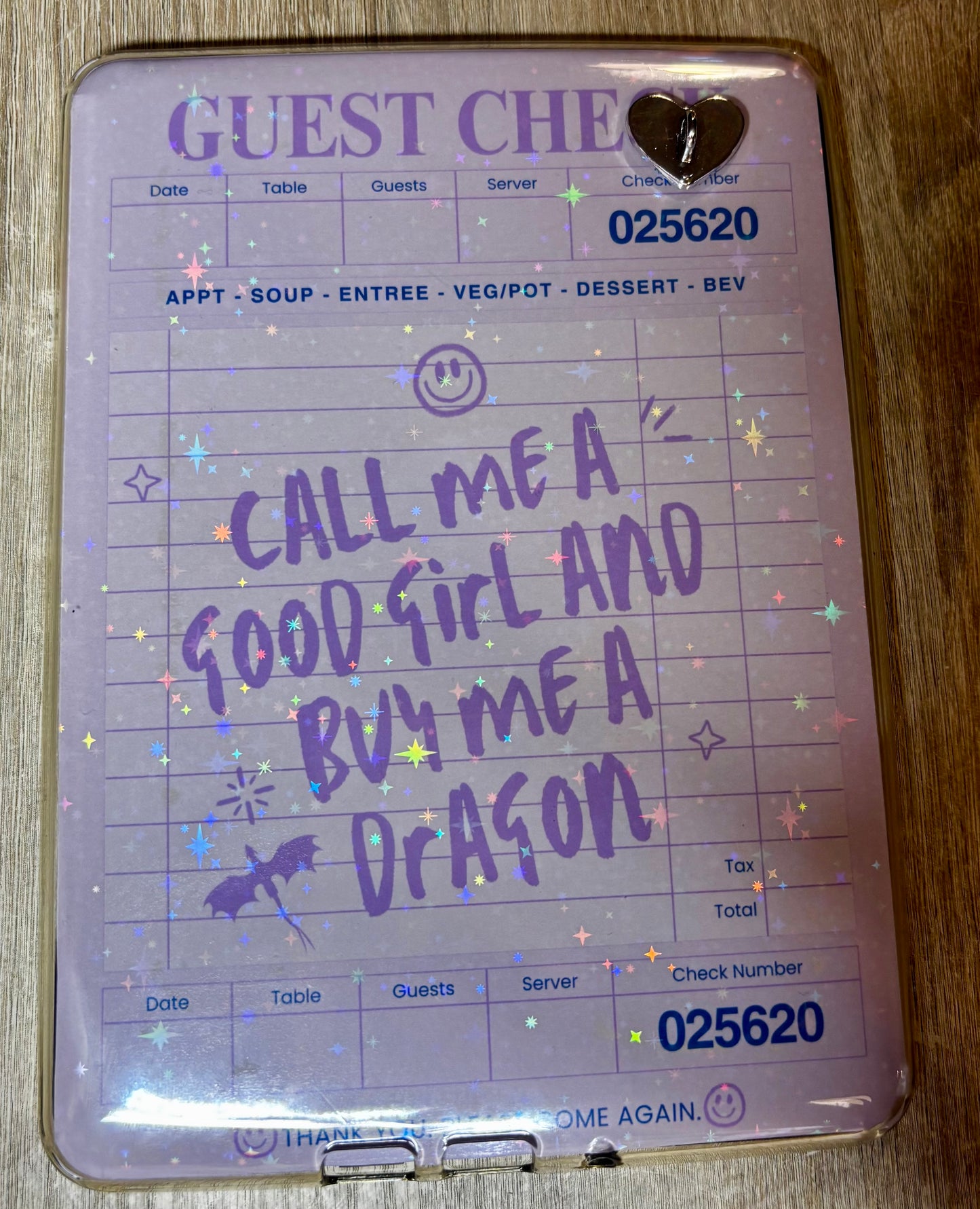 Call Me A Good Girl And Buy Me A Dragon Holographic Laminate Kindle Insert