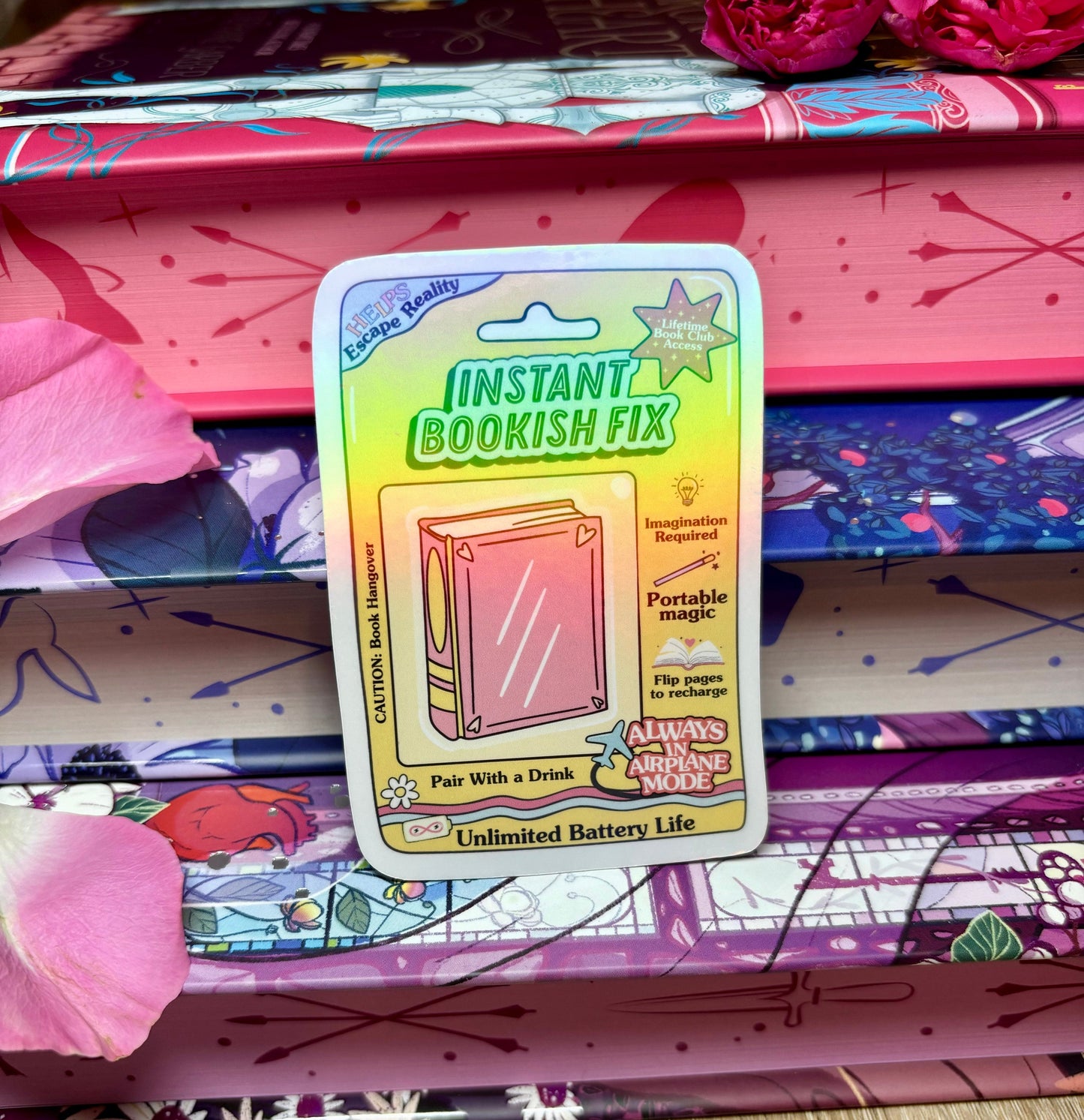 Instant Bookish Fix Sticker