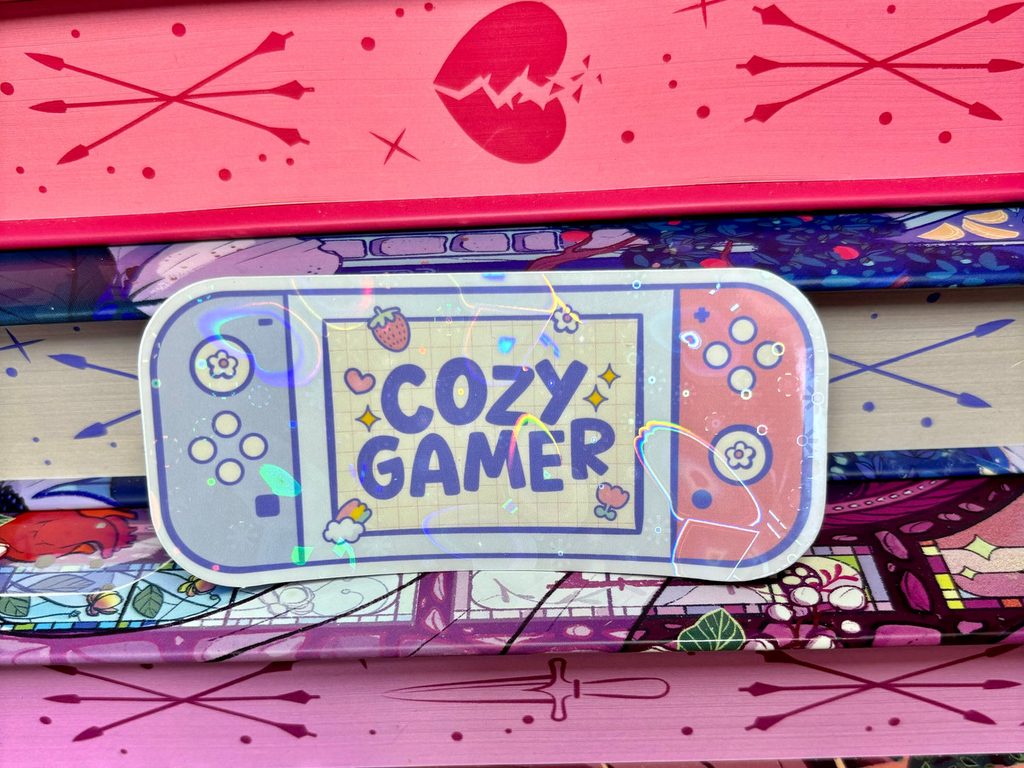 Cozy Gamer Game Console Sticker