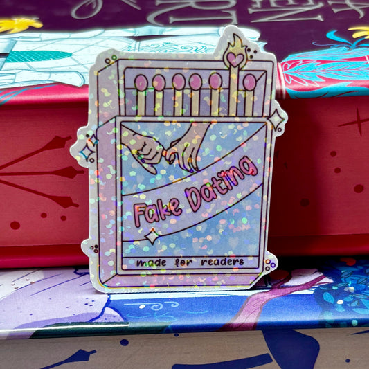 Mini Fake Dating Matches Romance Tropes Sticker