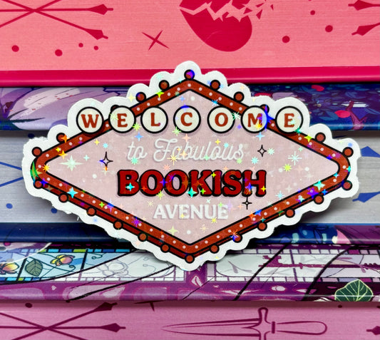 Welcome To Fabulous Bookish Avenue Sticker