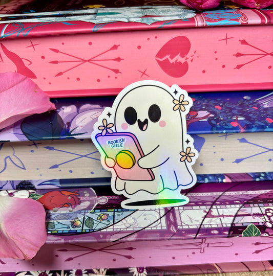 Bookish Girlie Kindle Ghost Sticker