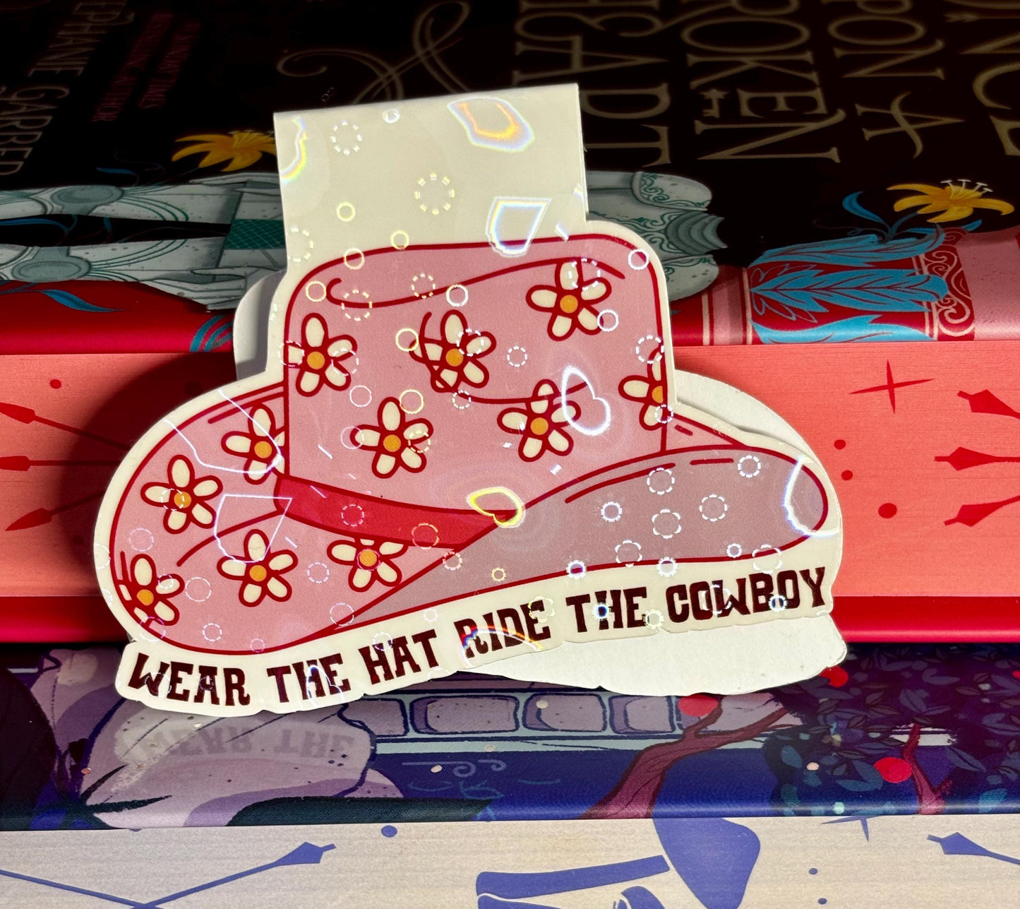 Wear The Hat Ride The Cowboy Magnetic Bookmark