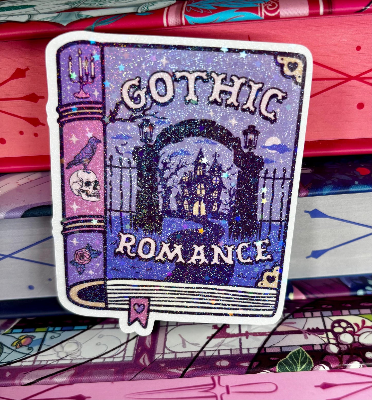 Gothic Romance Book Sticker