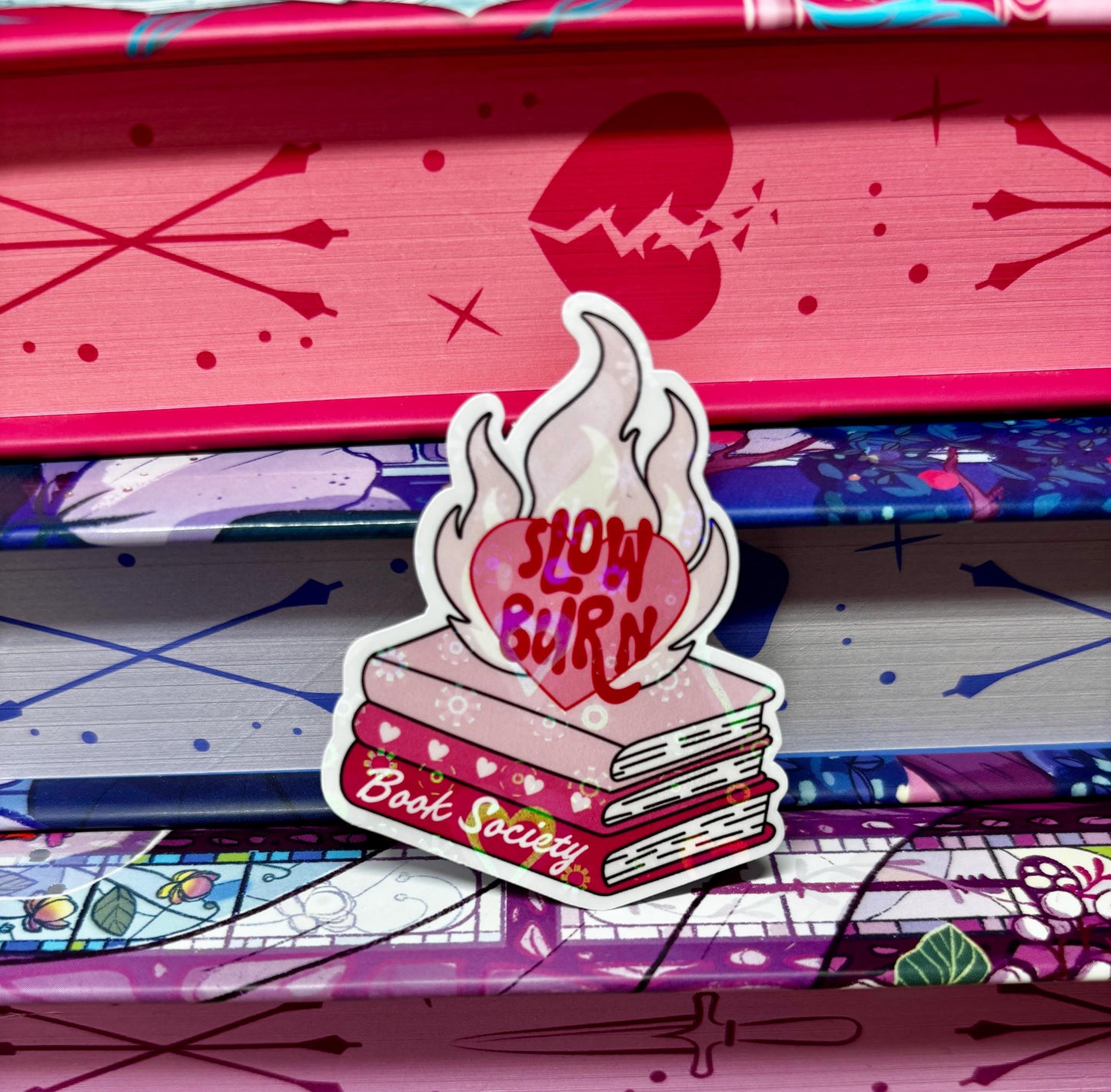 Mini Slow Burn Book Society Sticker