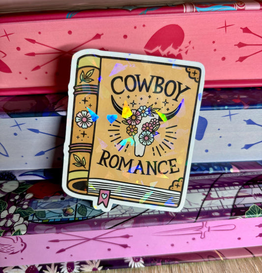 Cowboy Romance Book Sticker