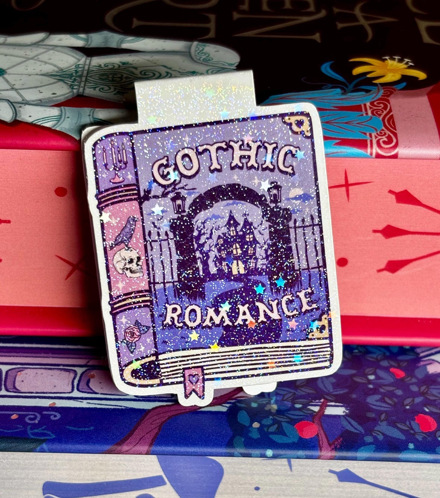 Mini Gothic Romance Book Magnetic Bookmark