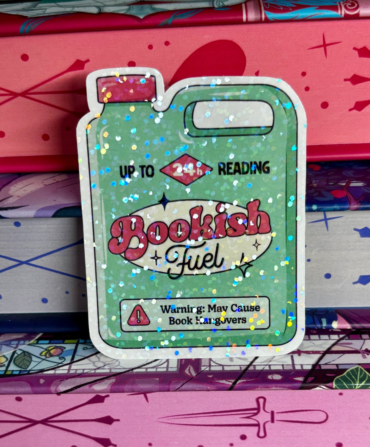 Bookish Fuel Can Sticker