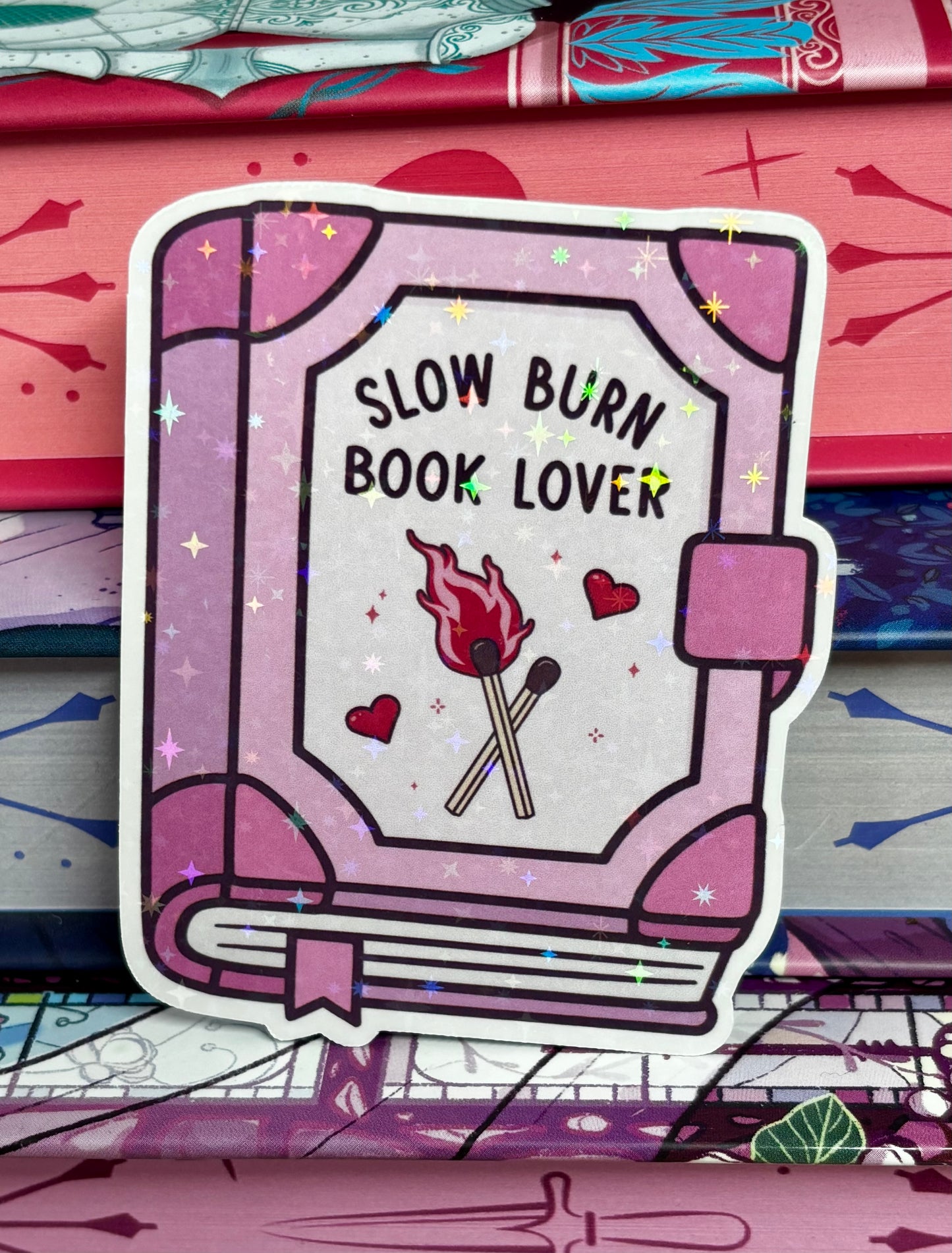 Slow Burn Book Lover Sticker