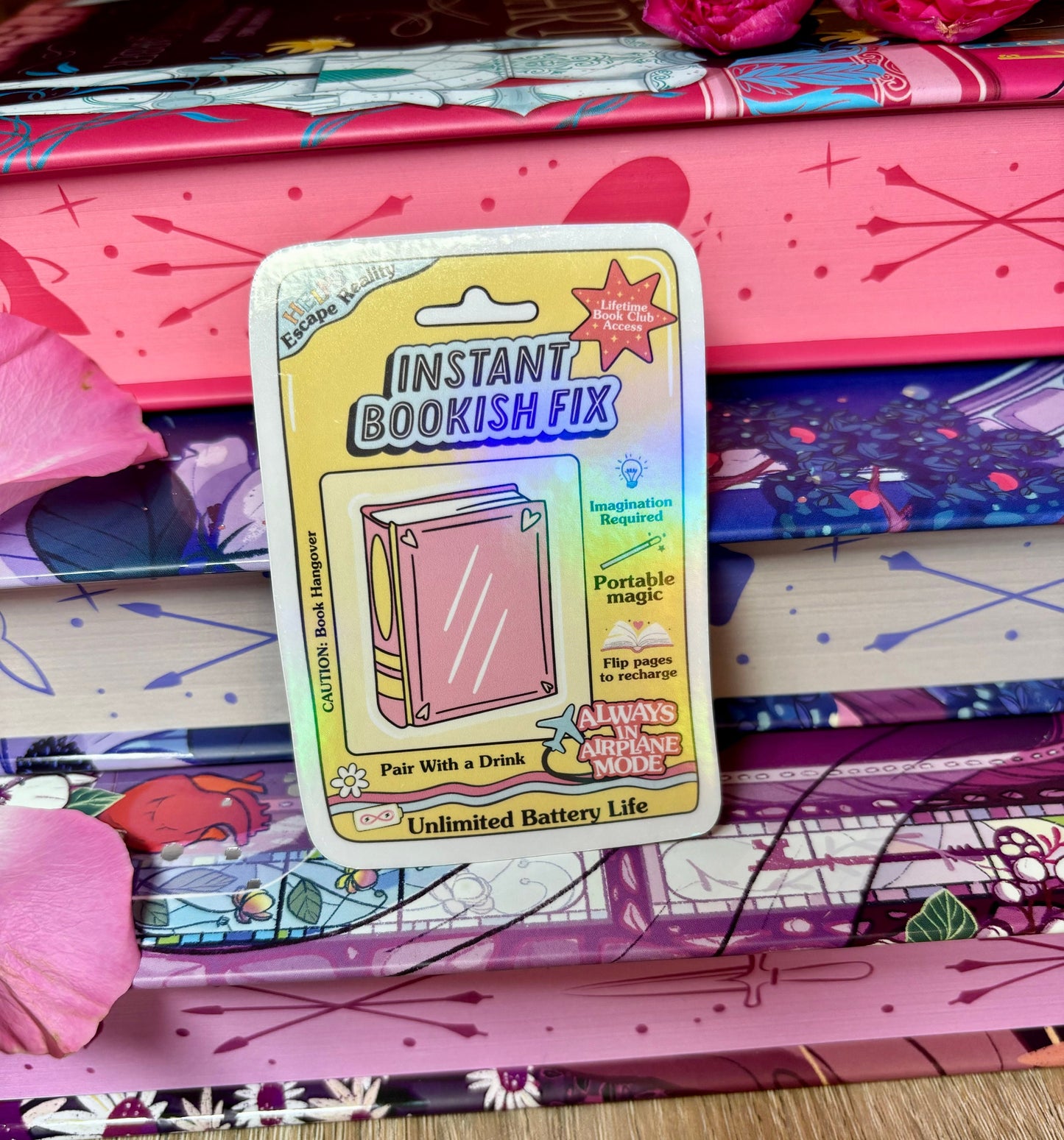 Instant Bookish Fix Sticker