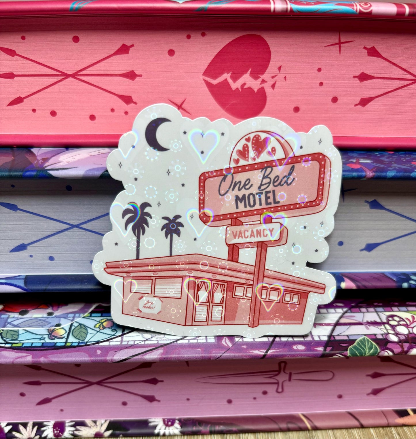 One Bed Motel Vacancy Sticker