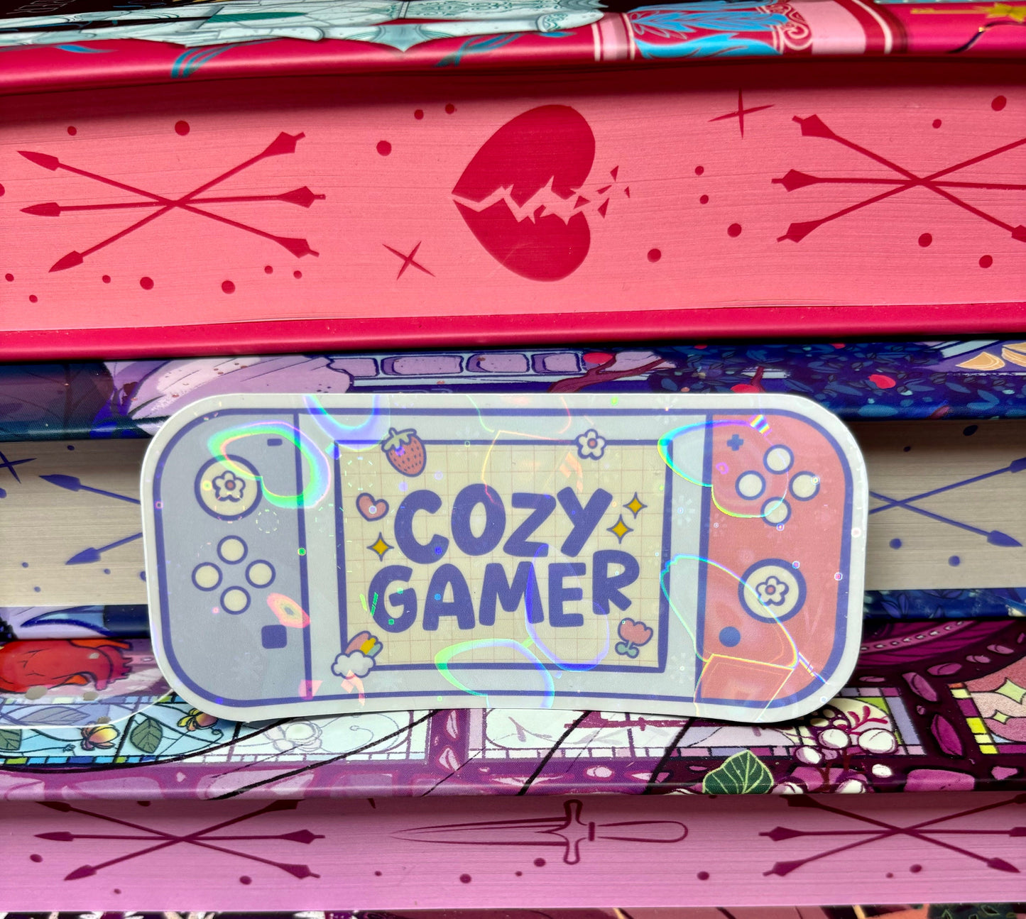 Cozy Gamer Game Console Sticker