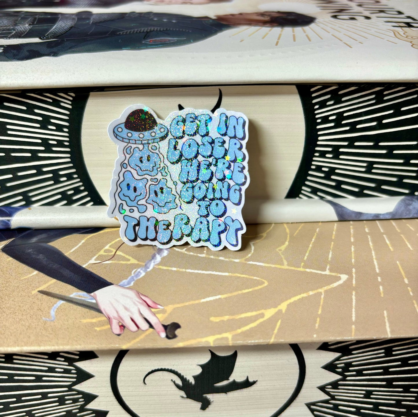 Mini Get In Loser We're Going To Therapy Aliens Sticker