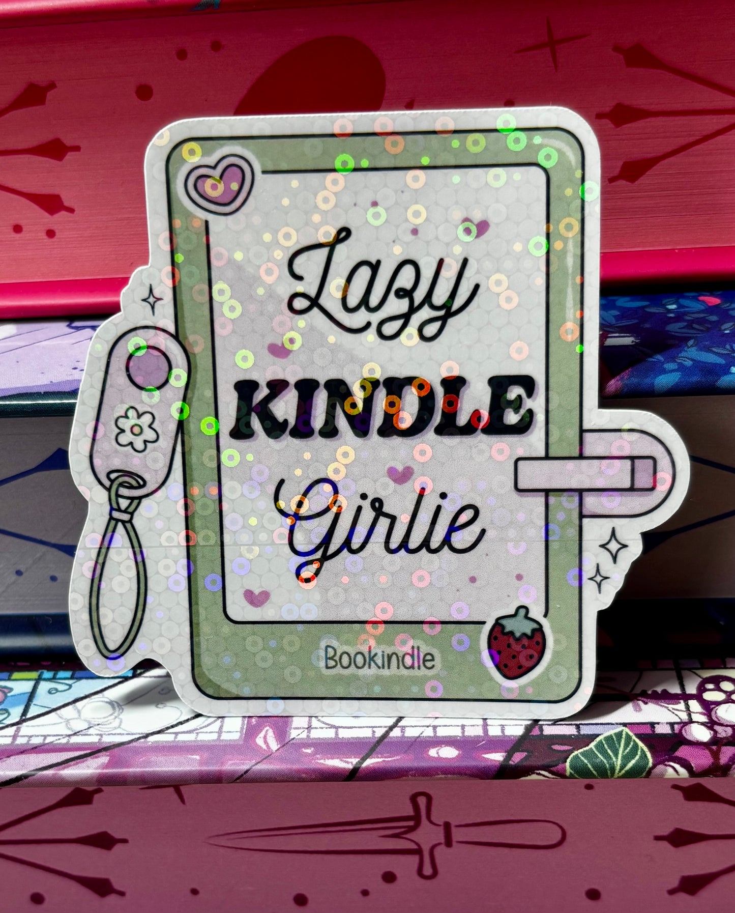 Lazy Kindle Girlie Sticker