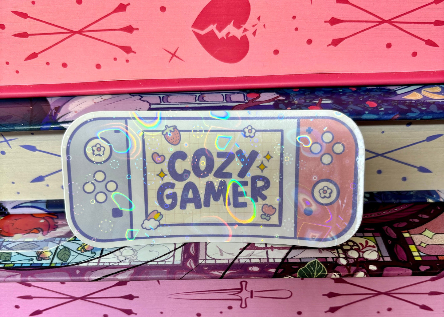 Cozy Gamer Game Console Sticker