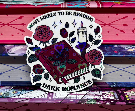 Most Likely To Be Reading Dark Romance Sticker