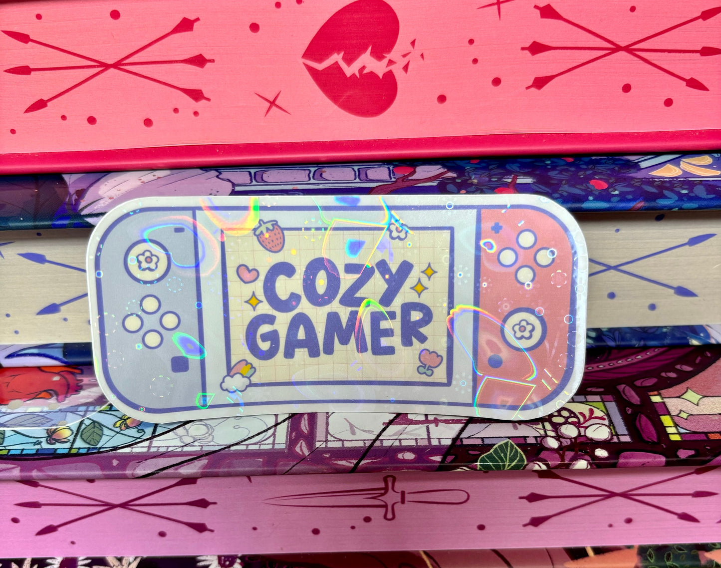 Cozy Gamer Game Console Sticker