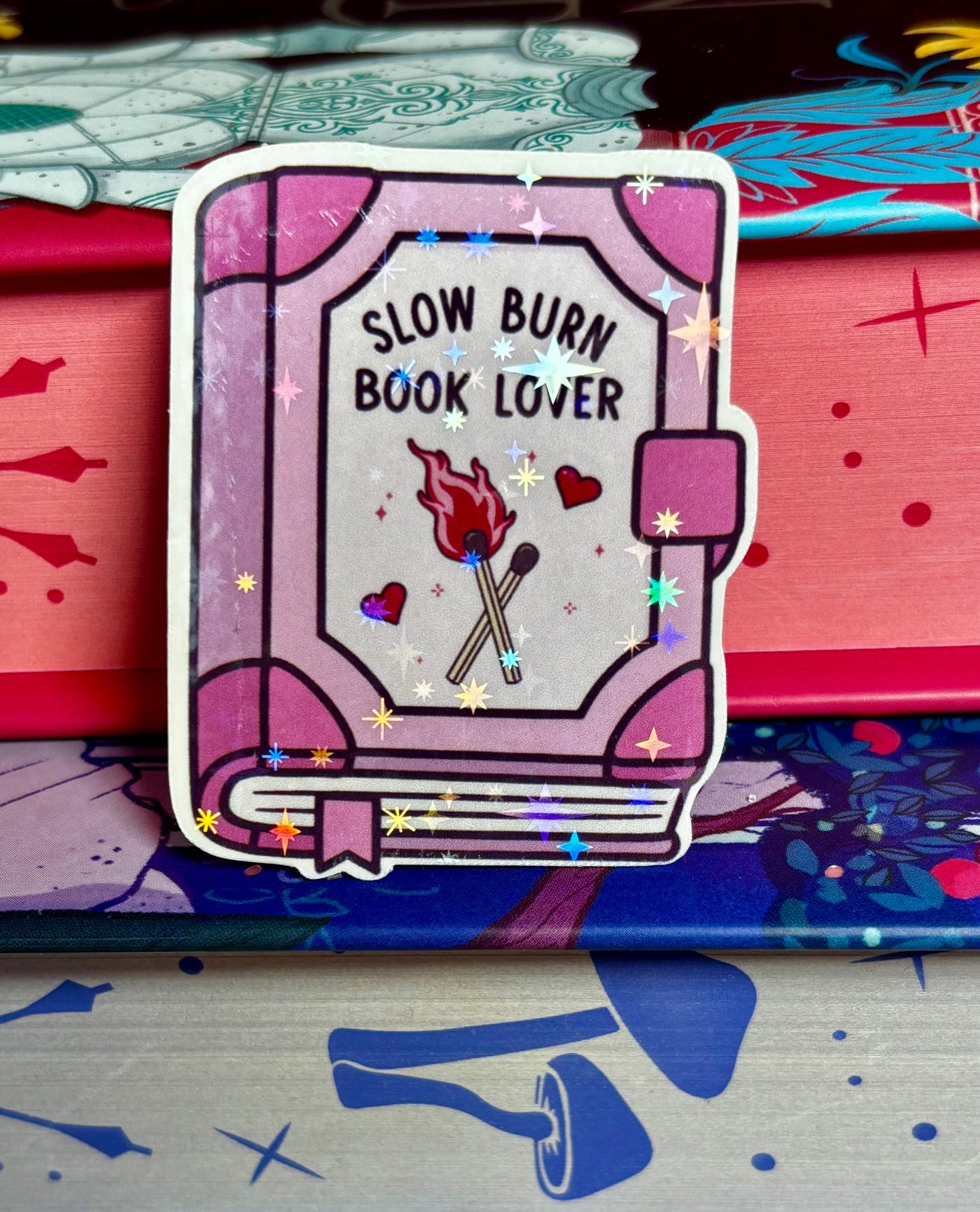 Mini Slow Burn Book Lover Sticker